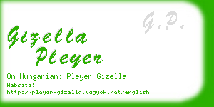 gizella pleyer business card